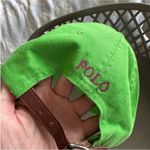 Ralph Lauren Polo by  Bright Green Cap with Pink Emblem Photo 5