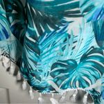 No Boundaries  Blue Palm Print Swim Coverup size M Photo 6