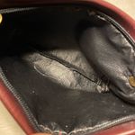 Hand Painted Orange Cat Leather Pouch VGUC FS Originals Full Zip Red Photo 5