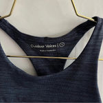 Outdoor Voices  Tech Sweat Top Size Small Multi Navy Blue Long Line Sport Bra Photo 6