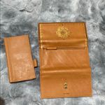 Kate Landry genuine leather Brown and Gold Wallet with Ornate Medallion Photo 5