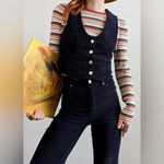 Rolla’s east coast flare wide leg corduroy pants navy blue 26 NEW Photo 3