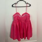 SELKIE Cali Rosebud Dress Pink Mini Dress NWT Size Large Photo 5