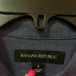 Banana Republic Blue Indigo Cotton Button Front Shirtdress Shirt Dress Size 4 Photo 7