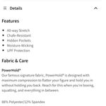 Fabletics Winn ll Powerhold Navy Blue Leggings. Size XSmall. Photo 13