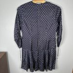 Jonathan Simkhai Long Sleeve Faux Wrap Mini Dress Plus Size 22 Blue Print Photo 6