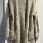 Love Tree Popcorn Eyelash Cardigan Sweater Large Green Knit Cozy Womens Open Photo 0