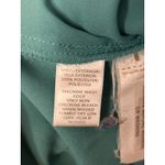 Loft  Size Large Green Tie Neck Blouse Flutter Sleeves Flowy Lightweight Preppy Photo 5