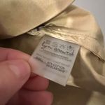 Lyn Around Yellow Tan Large Collared Sleeveless Tiger Embroidered Dress Size 4 Photo 8