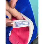 Vanity Fair Vintage Zip Robe Housecoat Blue Pink White Mod Stripe Dacron 1960/70 Photo 3