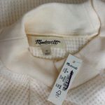 Madewell Waffle Knit Long Sleeve Crewneck Tee in Winter White, Size Medium Photo 5