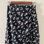 Hollister Black & White Floral High-Rise Cinched Midi Skirt Photo 1