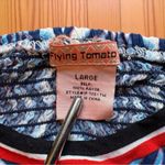 Flying Tomato  Blue & White Geometric Jumpsuit - Size Large Photo 9