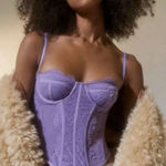 Urban Outfitters #698  Large The Modern Love Corset, Violet Photo 0