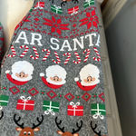 No Boundaries Christmas Gray Multicolor Leggings Santa Reindeer Candy Cane Comfy Loungewear M Photo 2