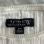 J.Crew NWOT Pointelle long-sleeve ribbed shirt ivory size XXS Photo 7