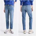 DU/ER Women's Performance Denim Girlfriend Jeans in Vintage Light Stone 28x28 Blue Size 28 Photo 1