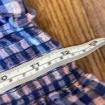 Aerie  Blue plaid Spring Flint cross front mini dress small Photo 4