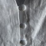 Lands' End romantic linen mini long sleeve dress sz S/P coastal flirty summer Photo 3