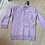 Cable & Gauge Pink Cardigan Sweater Photo 3