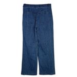 J.Crew  Slim Wide Leg Cropped Sailor Nautical Stripe Denim Jean 26 Blue White Photo 11