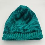 The North Face Women's Knit Beanie Green Knit One Size Photo 2