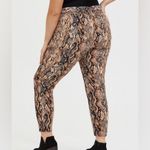 Torrid  Animal Snakeskin Print Pull-On Taper Stretch Crepe High-Rise Pants 1X Photo 2