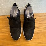 Vaneli Black Suede Oberon Snakeskin Detail Sneakers Size 10.5 Photo 3