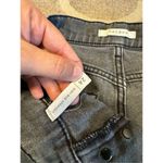 PacSun  high rise straight denim jeans size 24 charcoal wash distressed Photo 5
