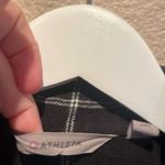 Athleta  Women’s Heat Gen Flannel Shirt Size XSP Petite Black and White Photo 2