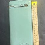 Curewe Kerien Large Bifold Blue Quiet Luxury Minimalist Zipper Clutch Wallet Photo 3