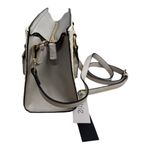 Atrie Vegan Crossbody Satchel – Woven Straw & Faux Leather Trim (NWT) Gray Photo 2