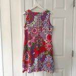 Jude Connally Beth 110 Sleeveless Pullover Shift Dress Bright Abstract Floral XL Red Photo 2