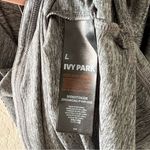 Ivy Park  Heather Gray Laser Cut Logo Racerback Tank Top Photo 6