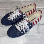 Superga  American flag lace up low cut sneakers Photo 1