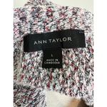 Ann Taylor Short Sleeve Multicolor Sweater Dress Knee-Length Large Photo 6