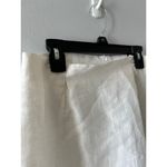 Virtue Women's Pencil Skirt Size 6 White Linen Silk Office Business Secretary Photo 2