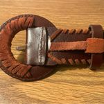 Rebecca Minkoff Burgundy Calf Leather Napa Stitched Belt 36” Photo 6