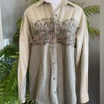 Cabela's Ladies Cabela’s Southwest Western Brushed Cotton Bear Print Button Down Shirt Photo 9
