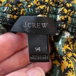 J.Crew  Blouse Women’s Size 14 Yellow Off Shoulder Elephant Print Ruffle Cropped Photo 4