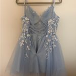 Amazon  Light Blue Floral Lace Dress Photo 2