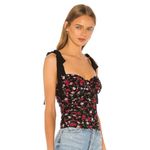 For Love & Lemons Tainted Floral Corset Top Sz XS $136 Photo 2