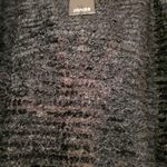 Jones New York Black Fuzzy Knit Boat Neck Sweater Photo 7