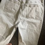 Abercrombie & Fitch  ankle straight ultra high rise white denim jeans size 34 Photo 6