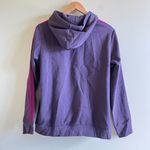 Adidas Women's Essential 3 Stripes Hoodie GD4318 Purple Size L Athletic Top Photo 5