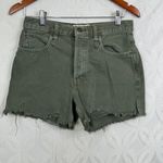 Free People WE THE FREE Free‎ People Makai Cutoff Shorts Khaki Green Distressed Raw Hem 27 Photo 8