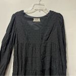 Urban Outfitters Women's Black Flowy Long Sleeve Dress Dotted Size XS Photo 3