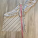 Milly Black and White Striped One-Shoulder with Long Sleeve Nina top, size 4 Photo 9