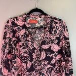 Maaji Rose Joy Swim Cover Up Dress Caftan in Pink & Black Floral Print Sz M EUC Photo 8