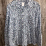 Gap  butterfly button down boyfriend fit shirt - size large Photo 0